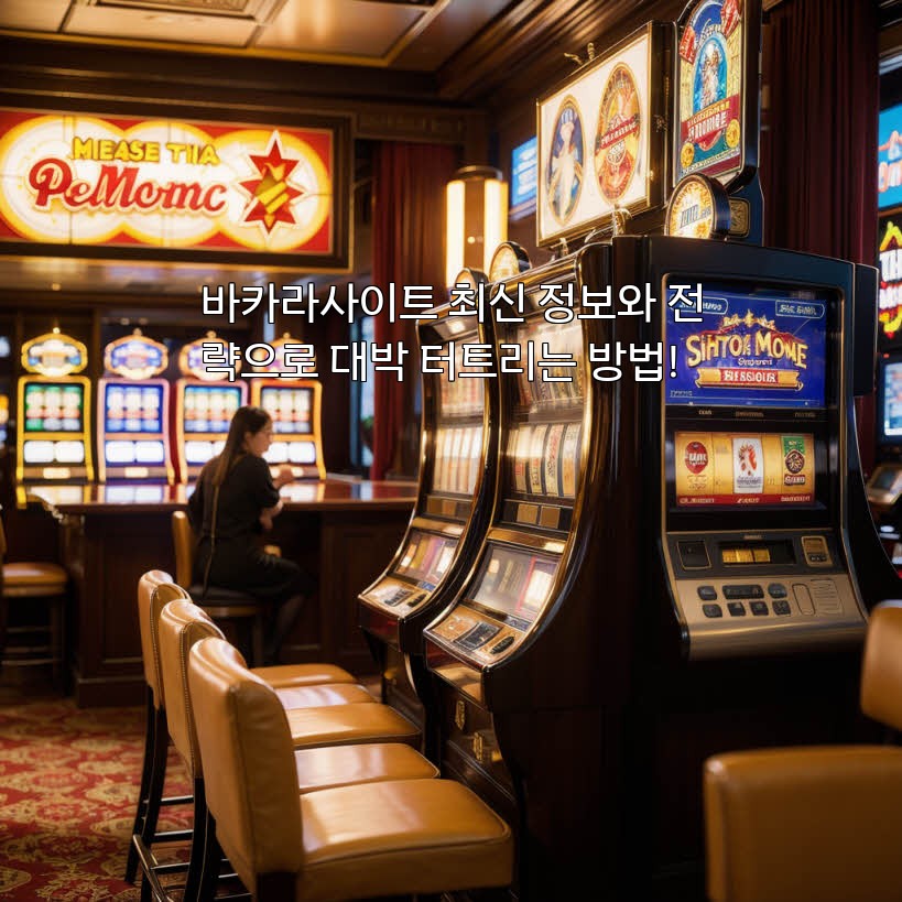 바카라사이트 최신 정보와 전략으로 대박 터트리는 방법!